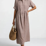 Adèle | Robe chemise fluide estivale