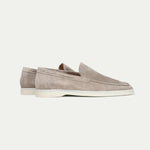 Classico | Mocassino Camoscio — Grigio Chiaro