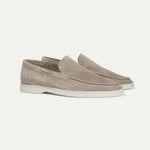 Classico | Mocassino Camoscio — Grigio Chiaro