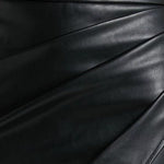 Overlayed Vegan Leather Skirt