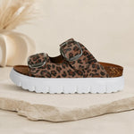 Serena | Double-Buckle Platform Slides