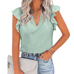 Shirts Short Sleeve Loose T Shirt Blouses - Zeagoo (Us Only)