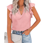 Shirts Short Sleeve Loose T Shirt Blouses - Zeagoo (Us Only)