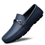Men's Pebble-Grain Look Driving Loafers