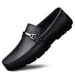 Men's Pebble-Grain Look Driving Loafers