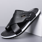 Rivello Leather Slides