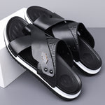 Rivello Leather Slides
