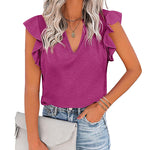 Shirts Short Sleeve Loose T Shirt Blouses - Zeagoo (Us Only)