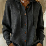 Bettina | Cardigan con Cappuccio e Bottoni