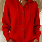 Bettina | Cardigan con Cappuccio e Bottoni