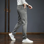 Men's Cotton Blend Khaki Pants | Stylish Slim Fit for Autumn-Winter
