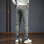 Men's Cotton Blend Khaki Pants | Stylish Slim Fit for Autumn-Winter