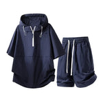 Men's Cotton Blend T-Shirt and Shorts Set | Lightweight Casual Summer Comfort
