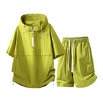 Men's Cotton Blend T-Shirt and Shorts Set | Lightweight Casual Summer Comfort