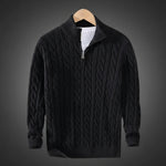Men's Cotton Knit Half Zip Sweater | Refined Layering Essential