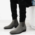 Men's Flock Chelsea Boots | Sleek Handmade Ankle Design