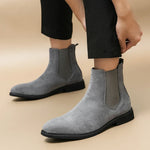 Men's Flock Chelsea Boots | Sleek Handmade Ankle Design