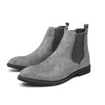 Men's Flock Chelsea Boots | Sleek Handmade Ankle Design