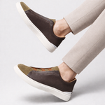 Men's Leather Suede Sneakers | Textured Everyday Fit