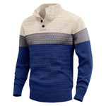 Men's Knit Pullover Sweater | Cozy Lightweight Color-Block Design