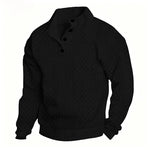 Men's Polyester Jacquard Henley Shirt | Soft Breathable Everyday Essential