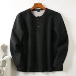 Men's Velvet Long Sleeve T-Shirt | Thickened Winter Comfort Style