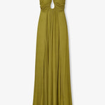Aline | Robe longue féminine avec détail ouvert sur le devant