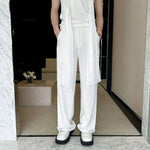 Heavy-duty Pearl Stitching Wide-leg Pants