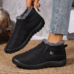 Women's Plush-Lined Winter Ankle Boots
