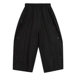Button Loose-fitting Retro Casual Lantern Pants