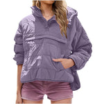 Women's Quilted Hooded Pullover Jacket