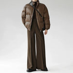Flared Retro Wool Casual Trousers
