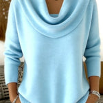 Iole | Draped Neck Sweater