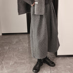 Thickened and Fleece-lined High-waisted Loose Wide-leg Pants