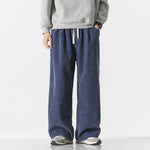 Retro Casual Corduroy Straight Leg Pants
