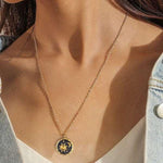 Boho Sun Moon Necklace