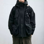 Hooded Loose-fitting Windproof Casual Jacket