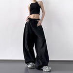 American Retro Straight Wide-leg Trousers