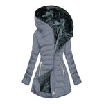 Women's Quilted Plush Lined Long Coat