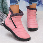 Women's Fuzzy Lined Slip-On Winter Boots