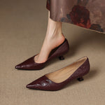 Michèle™ | Elegant Low Heel Court Shoes