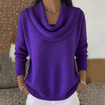 Iole | Draped Neck Sweater