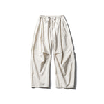 Solid Color Loose Lace-up Casual Pants