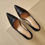 Michèle™ | Elegant Low Heel Court Shoes