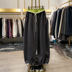 Color-blocked Loose Sweatpants