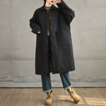 Mid-length Loose Pocket Coat
