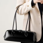 Claire | Sac baguette de luxe en finition brillante