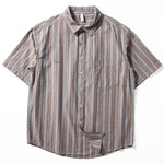 Striped Vintage Loose Casual T-shirt Top