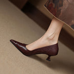 Michèle™ | Elegant Low Heel Court Shoes