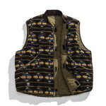 Japanese Reversible Loose Padded Warm Workwear Vest